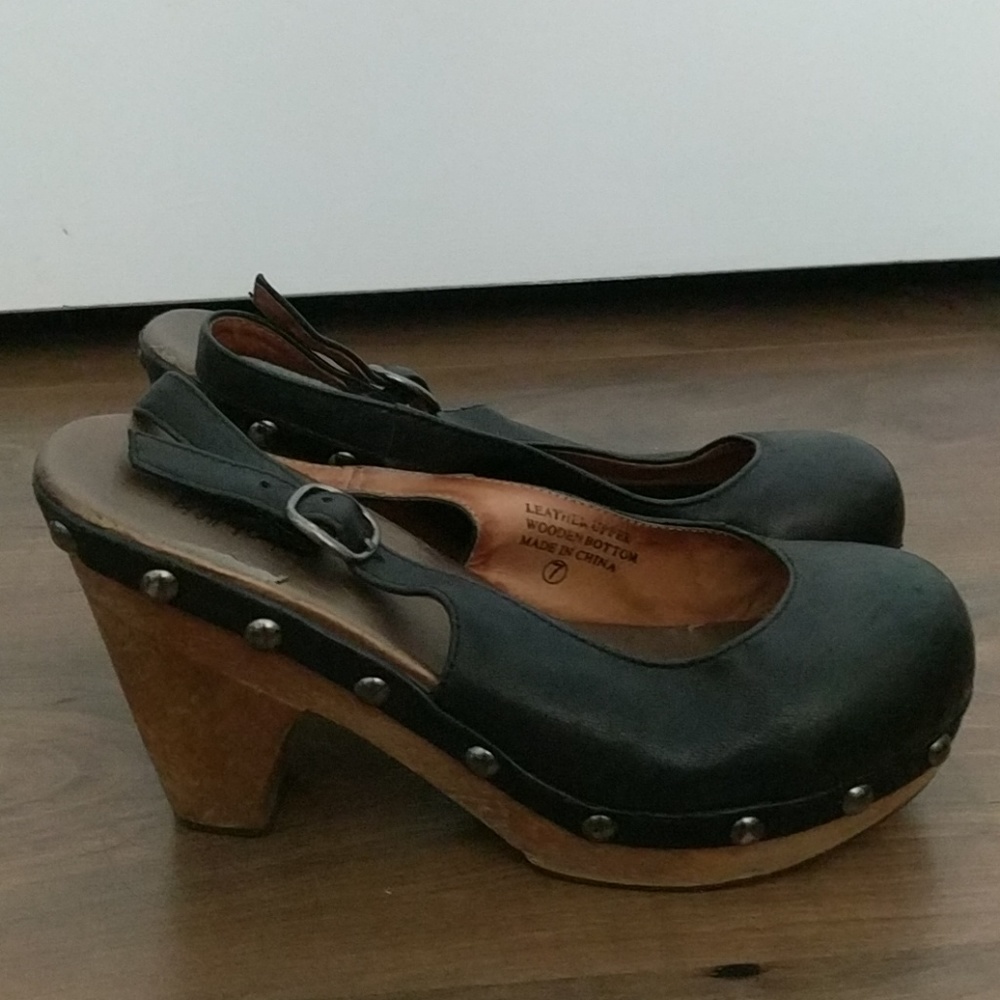 Jeffrey Campbell Woodies Clog Heels